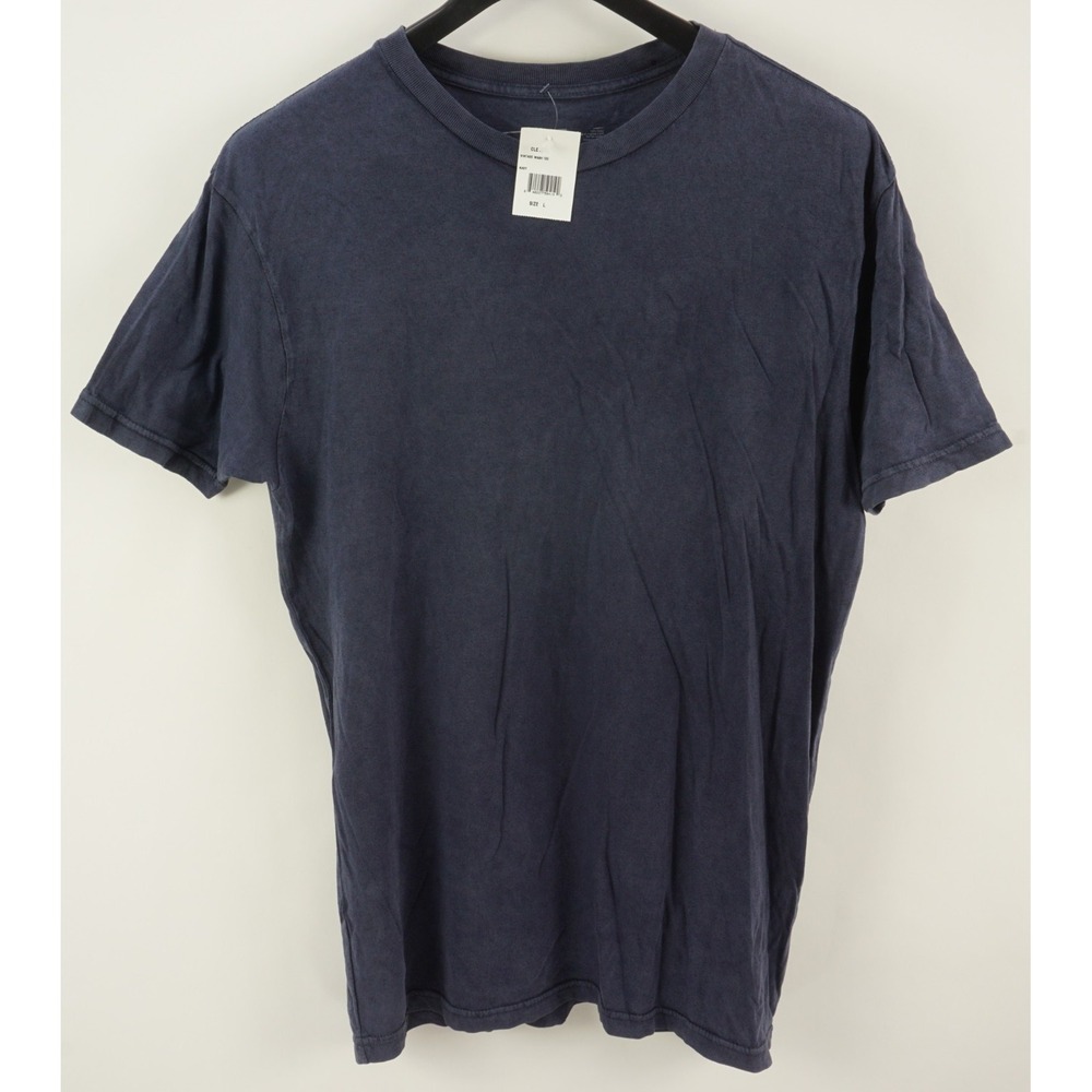 New Lira Clothing Essentials Vintage Wash‎ Crew T-Shirt Men's Large Navy Blue